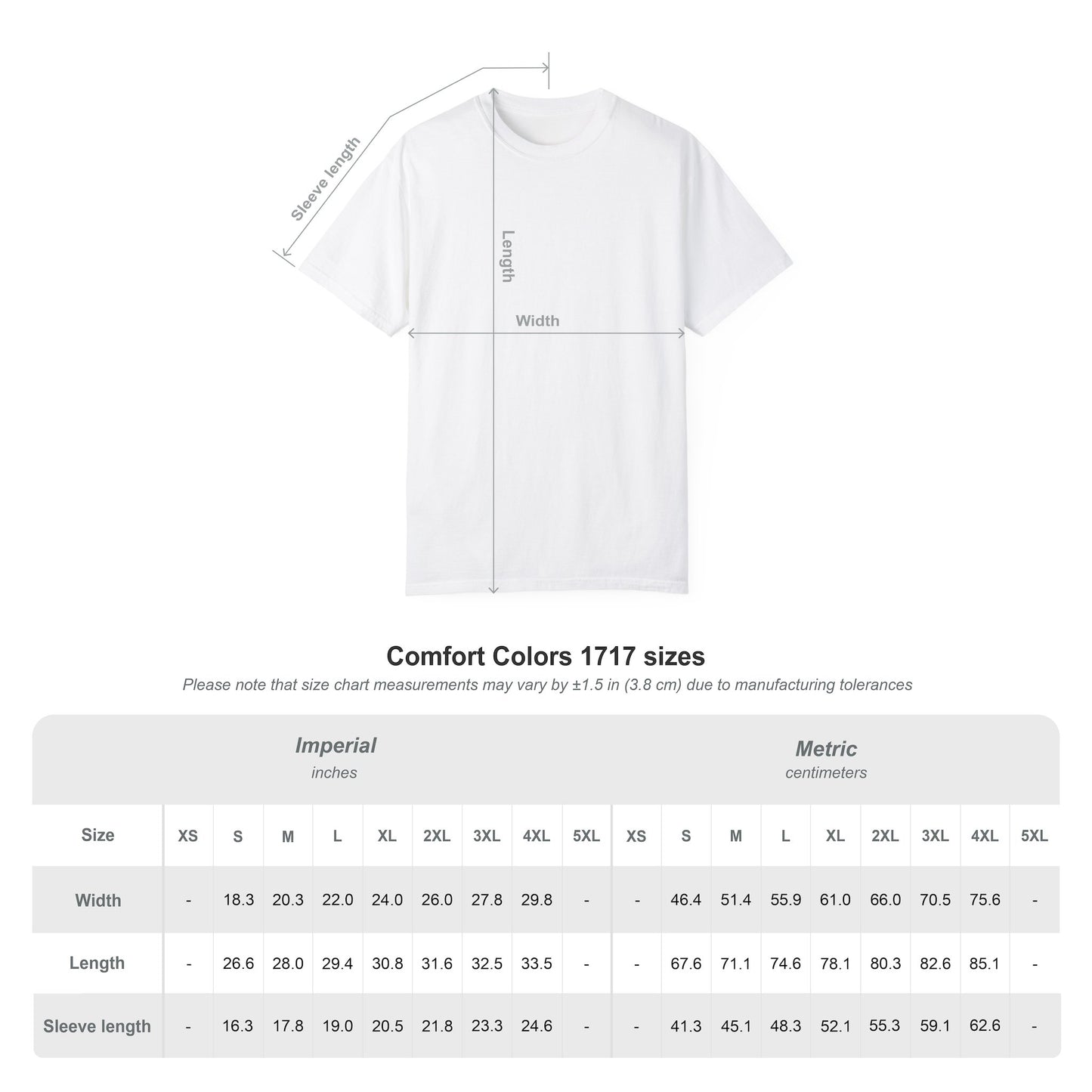 T-Shirt — Classic Plain White Garment-Dyed Crew Tee