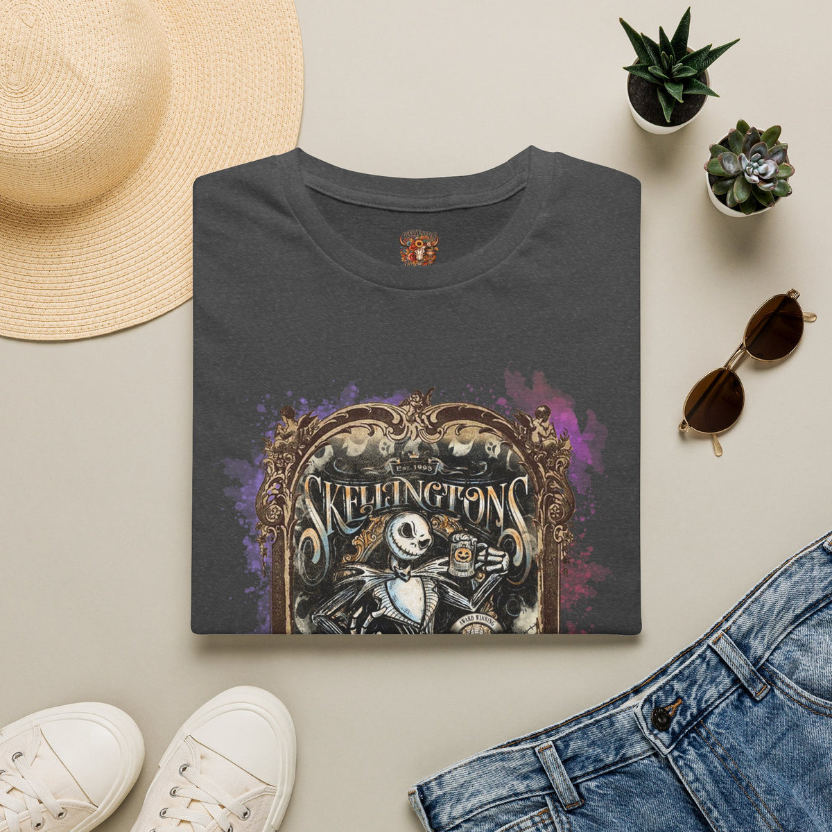 Skeleton King Pumpkin Cafe T-Shirt