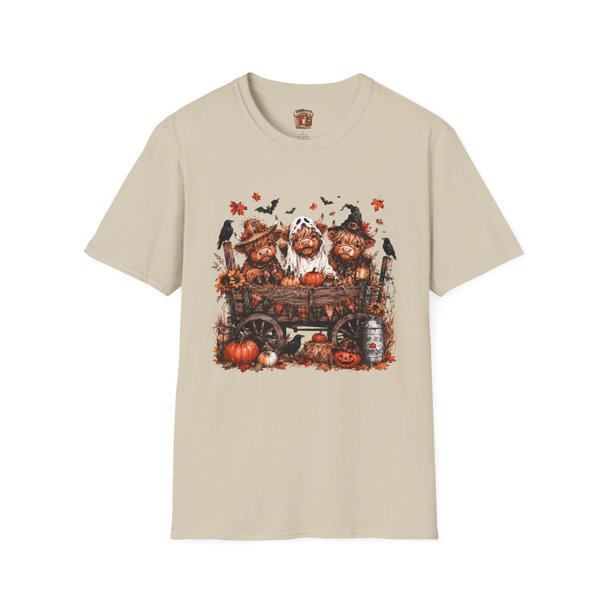 Halloween Pig Trio T-Shirt — Cute Spooky Farm Pumpkin Tee