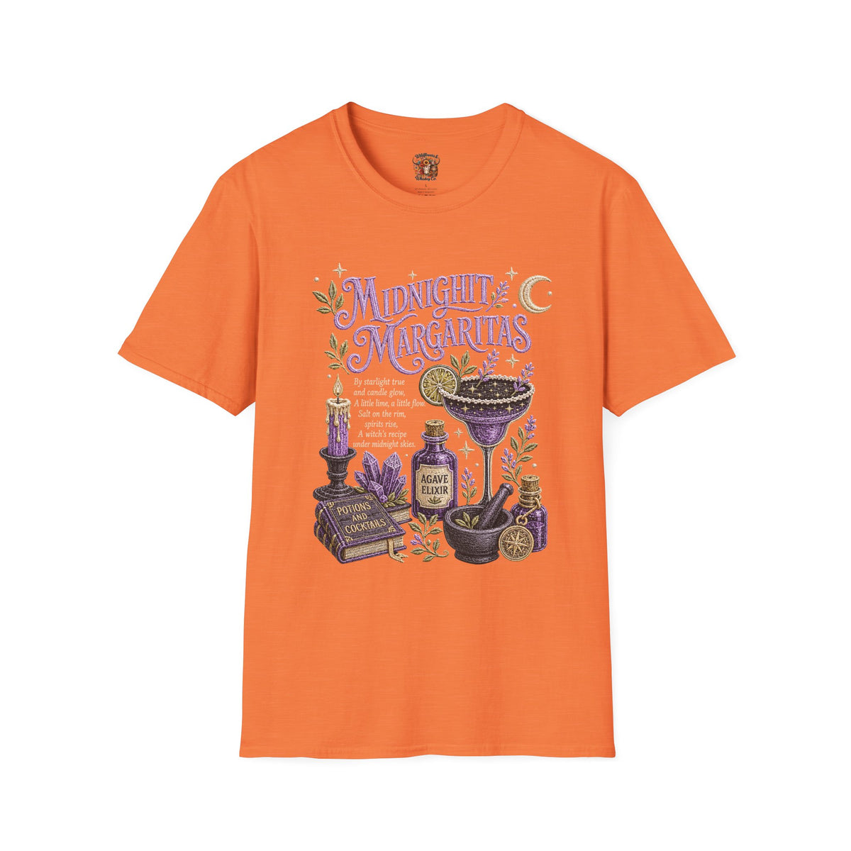 Midnight Margaritas T-Shirt — Mystic Botanical Cocktail Tee