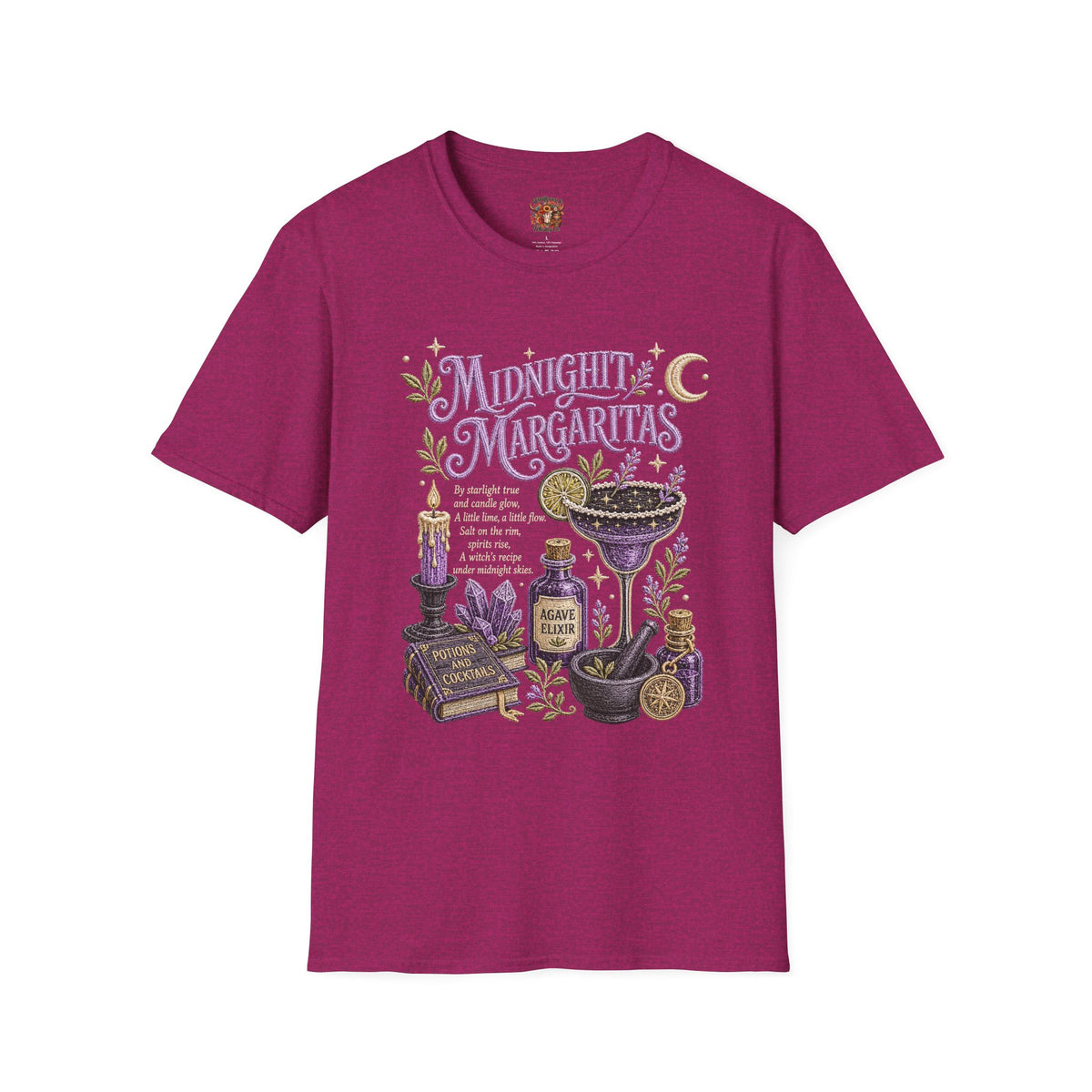 Midnight Margaritas T-Shirt — Mystic Botanical Cocktail Tee