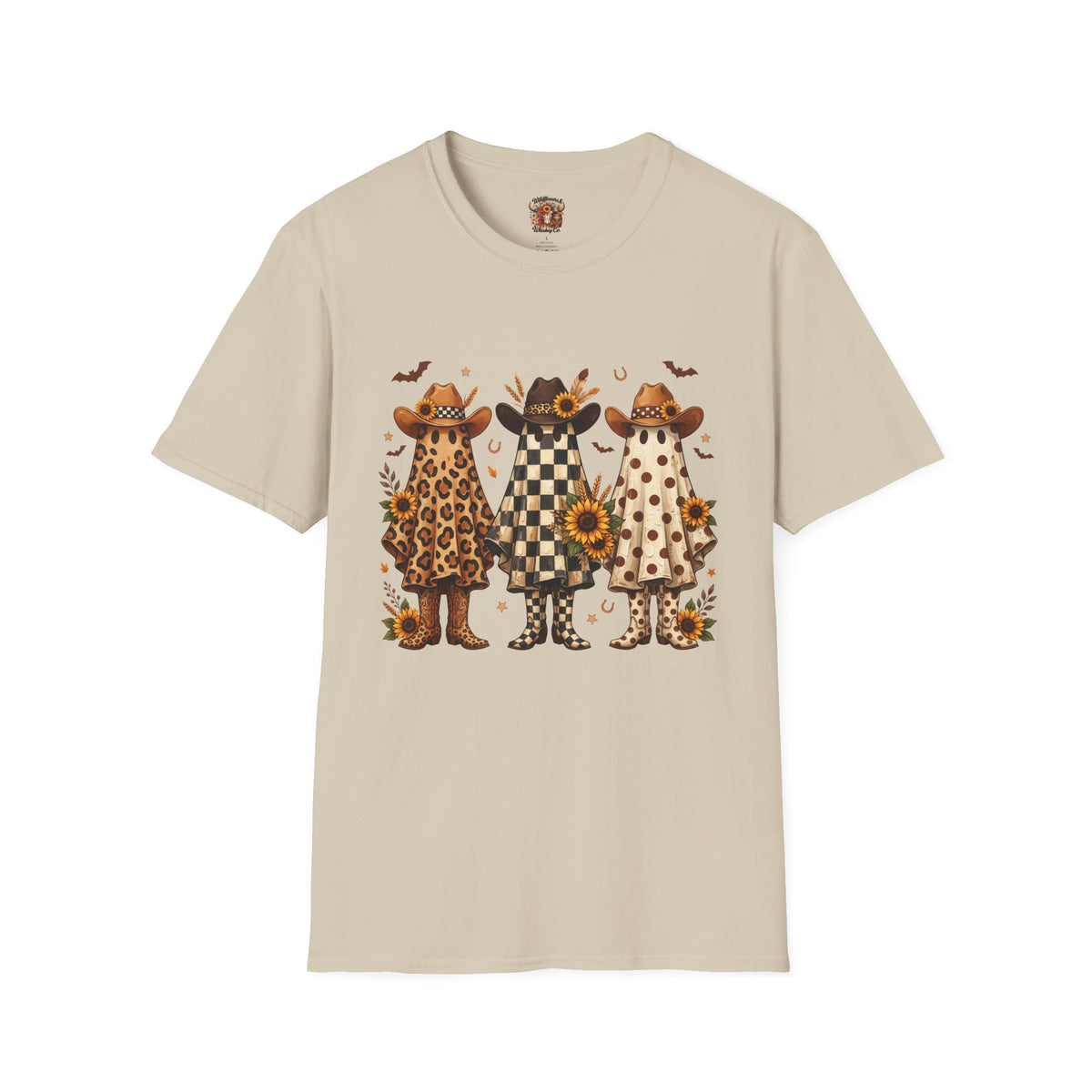 Cowgirl Ghosts T-Shirt — Fall Sunflower Western Graphic Tee