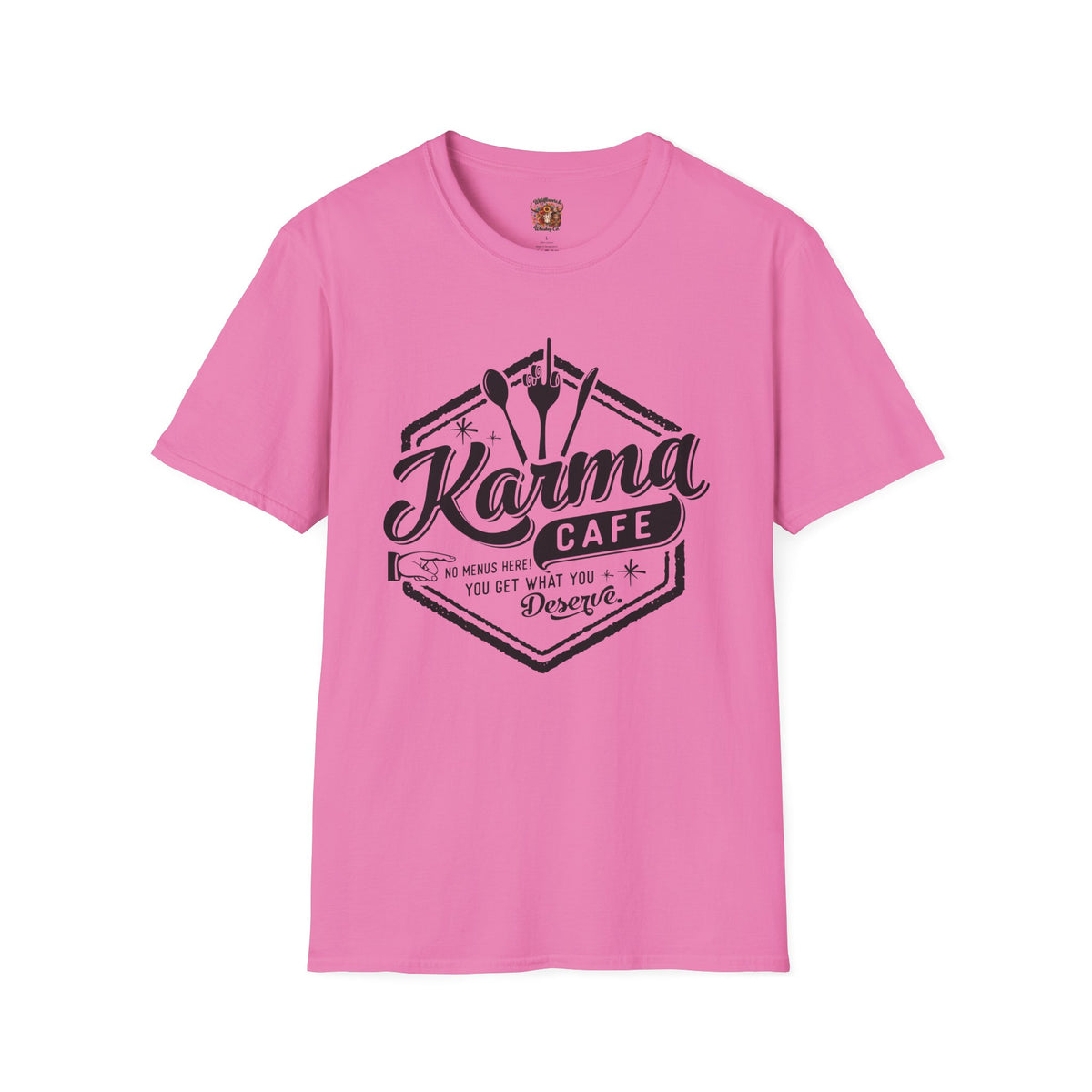 Karma Cafe T-Shirt — Vintage Coffee & Eatery Logo Tee