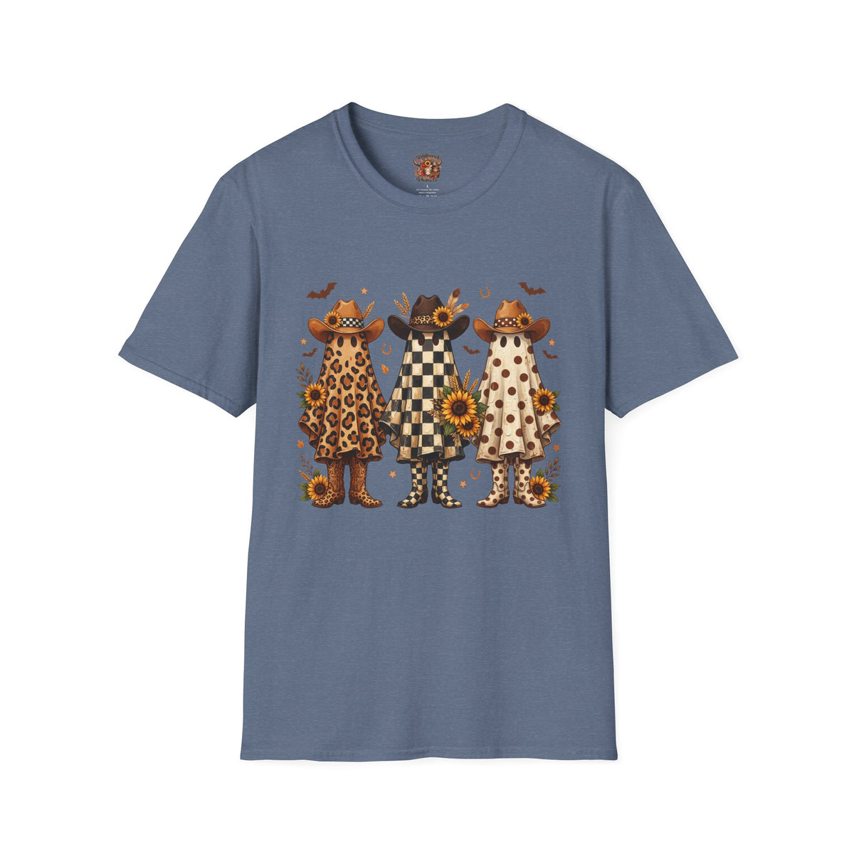 Cowgirl Ghosts T-Shirt — Fall Sunflower Western Graphic Tee