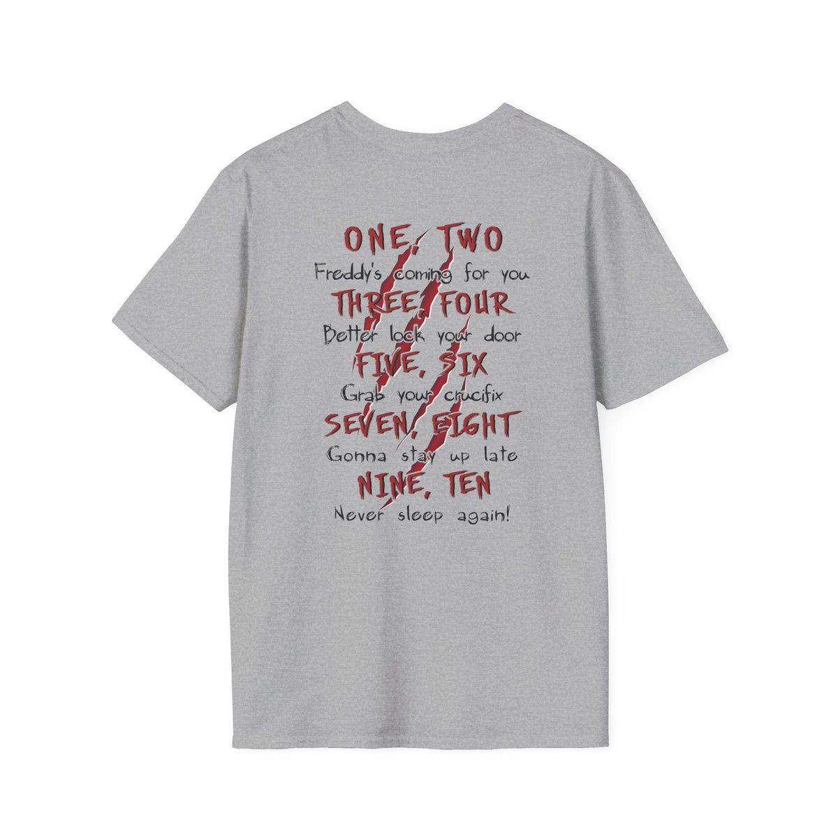 Horror Freddy Krueger-Inspired Tee — Vintage Nightmare Slasher Graphic T-Shirt