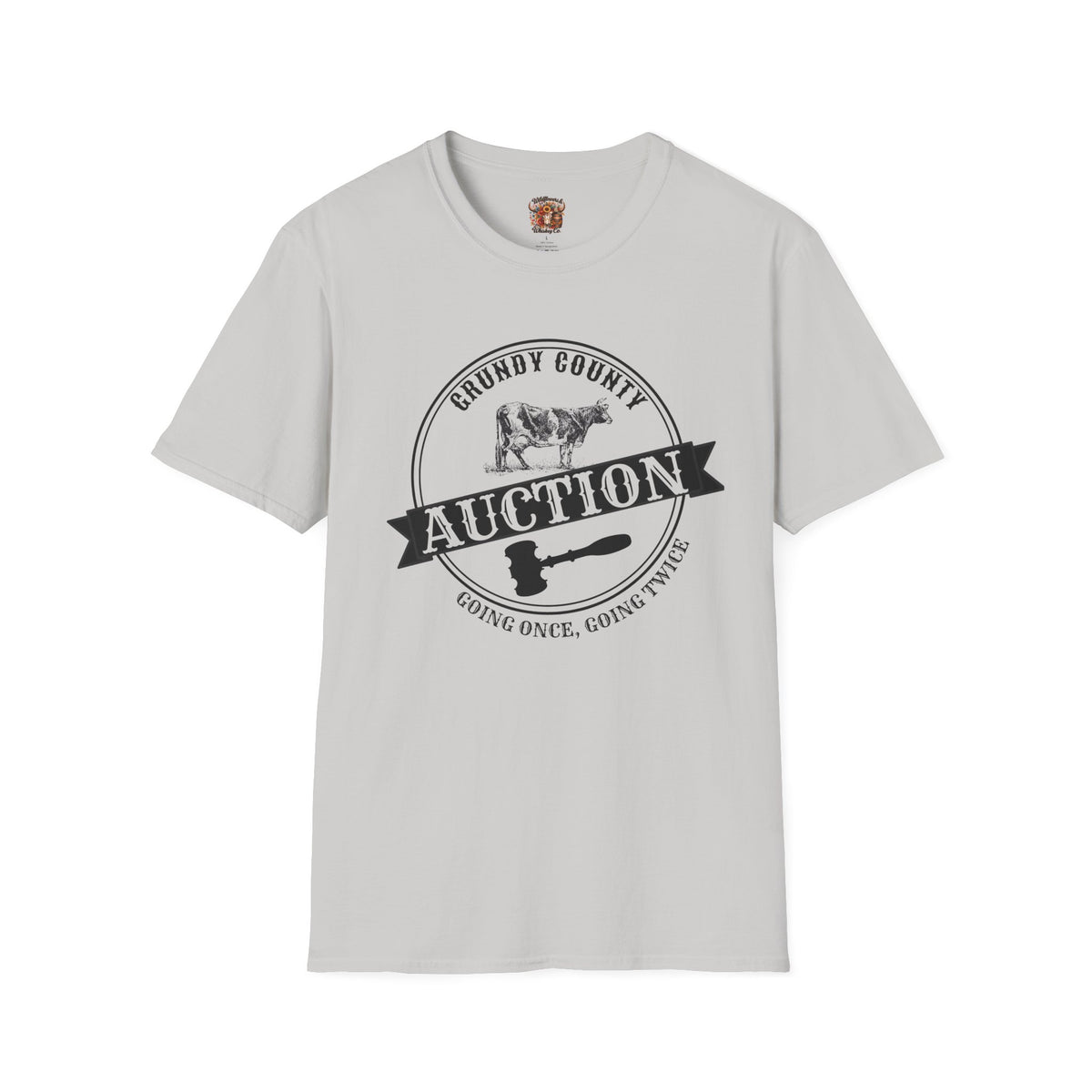 Grundy County Auction T-Shirt — Vintage Farm Livestock Sale Tee