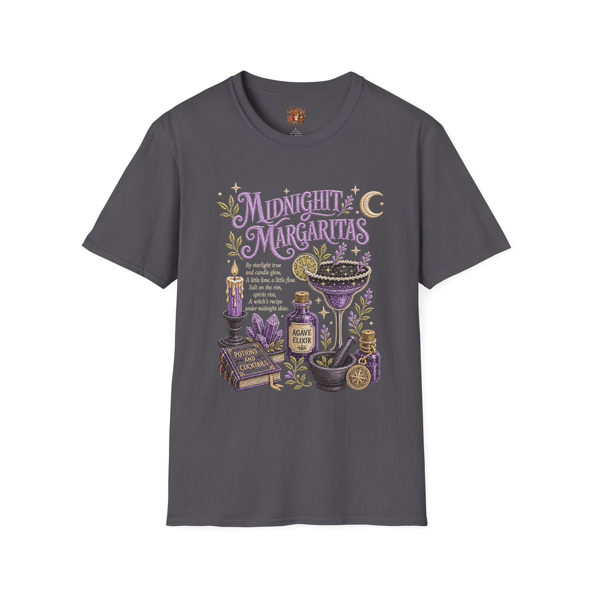 Midnight Margaritas T-Shirt — Mystic Botanical Cocktail Tee