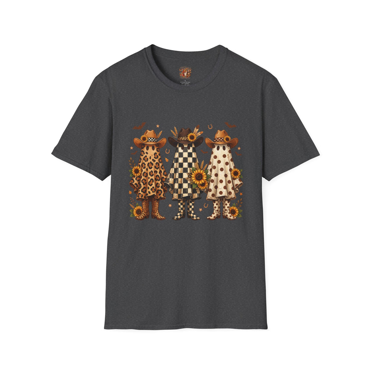Cowgirl Ghosts T-Shirt — Fall Sunflower Western Graphic Tee