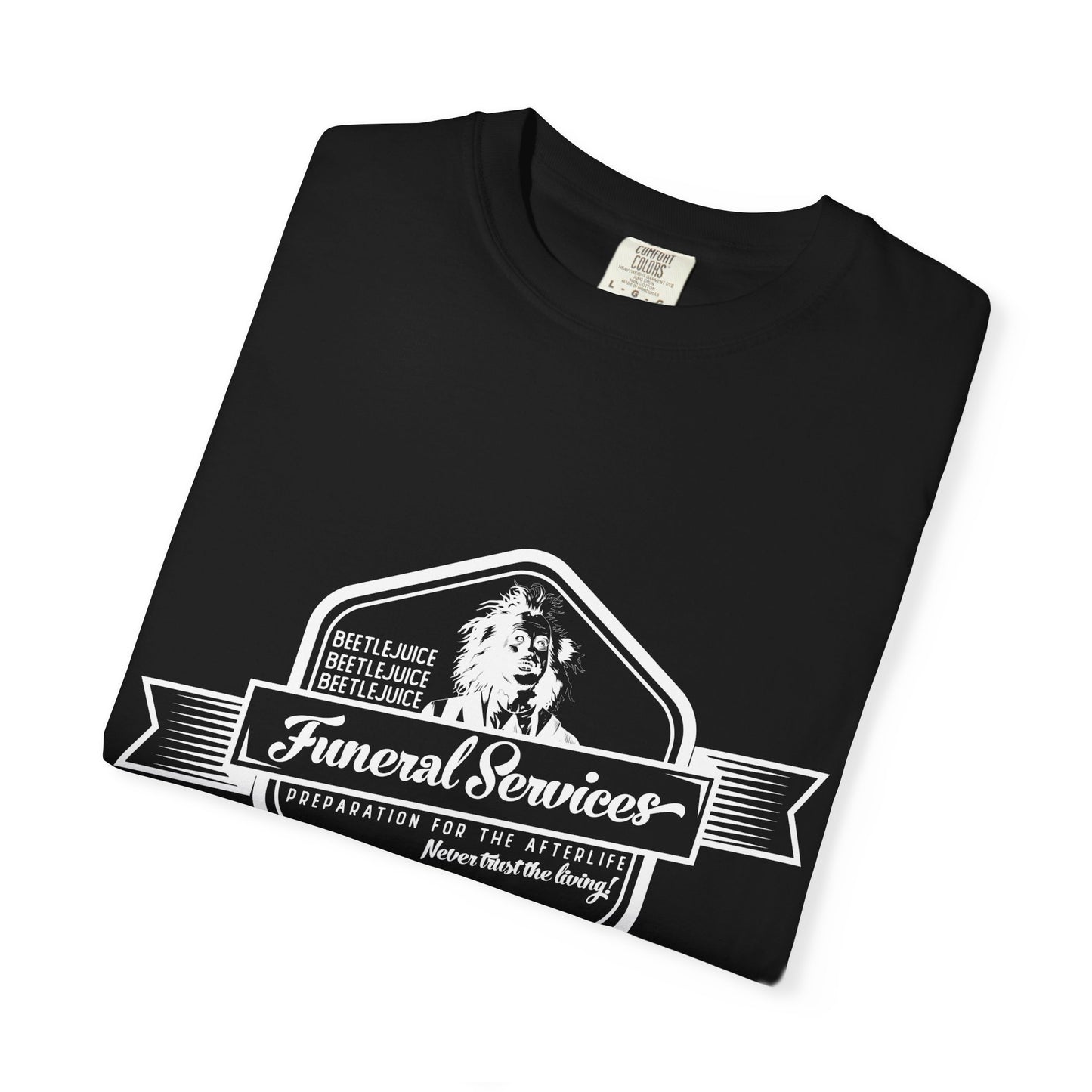 T-Shirt — Classic Plain White Garment-Dyed Crew Tee