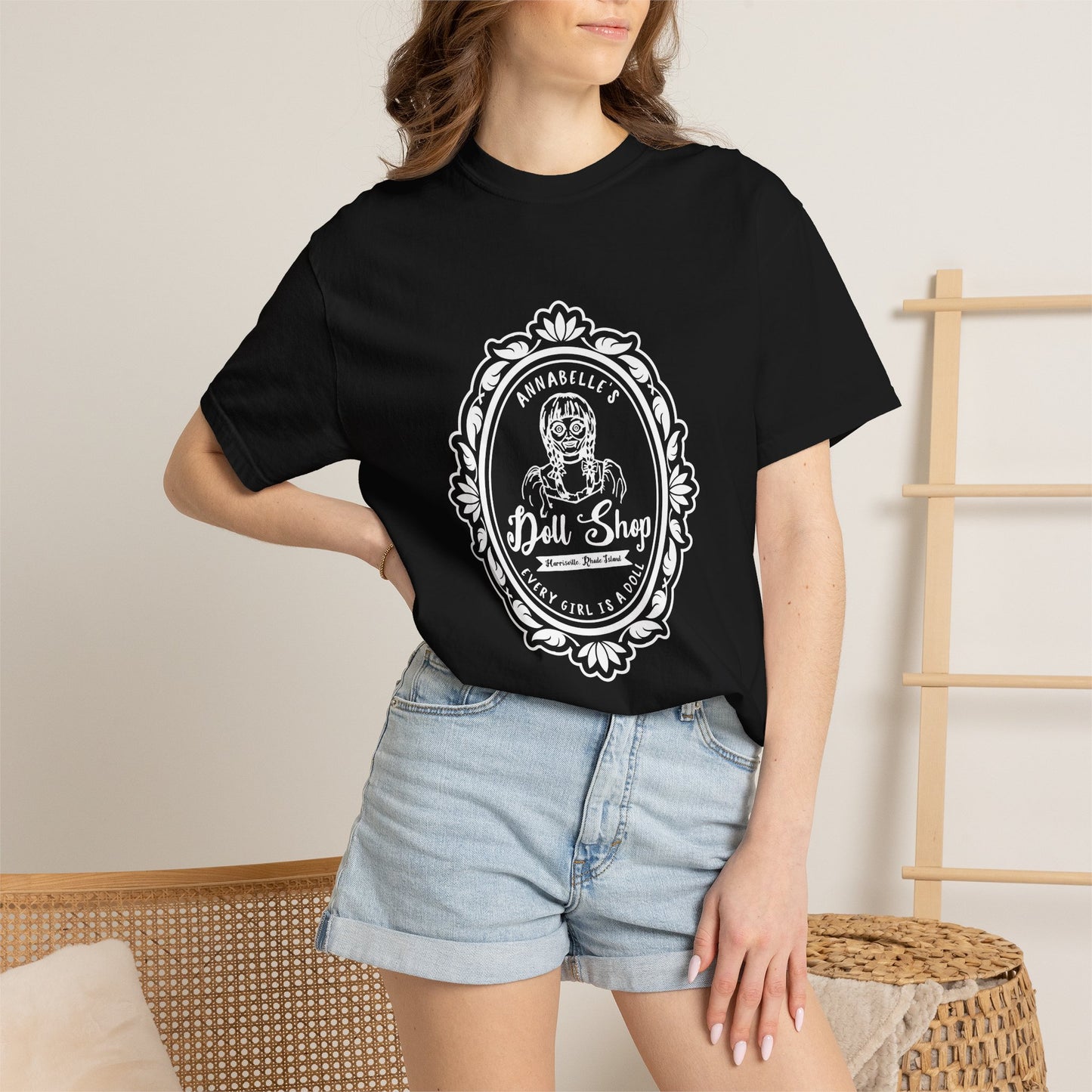 Vintage Doll Shop T-Shirt — Antique Curio Logo Tee