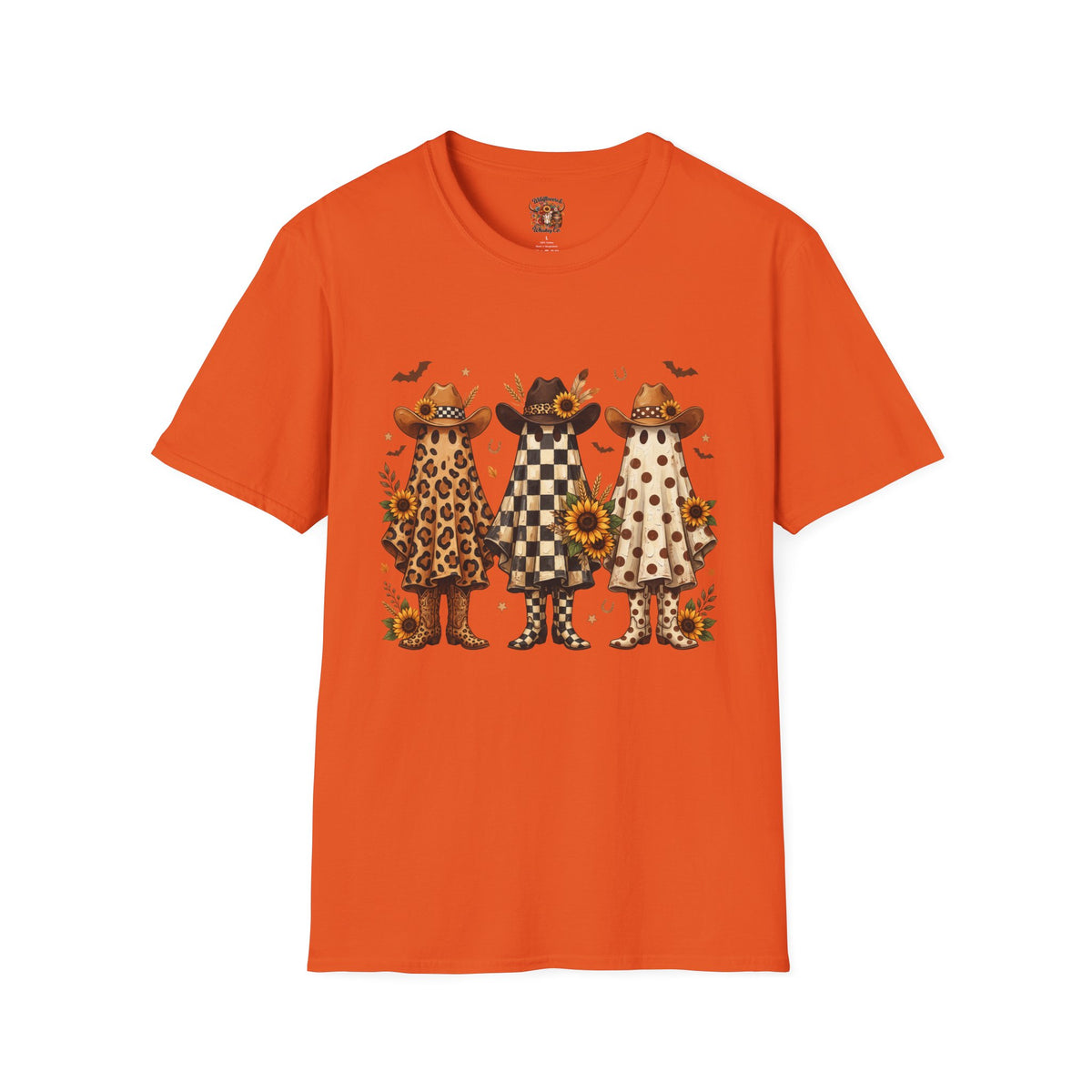Cowgirl Ghosts T-Shirt — Fall Sunflower Western Graphic Tee