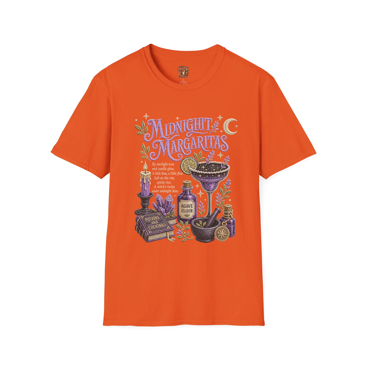 Midnight Margaritas T-Shirt — Mystic Botanical Cocktail Tee