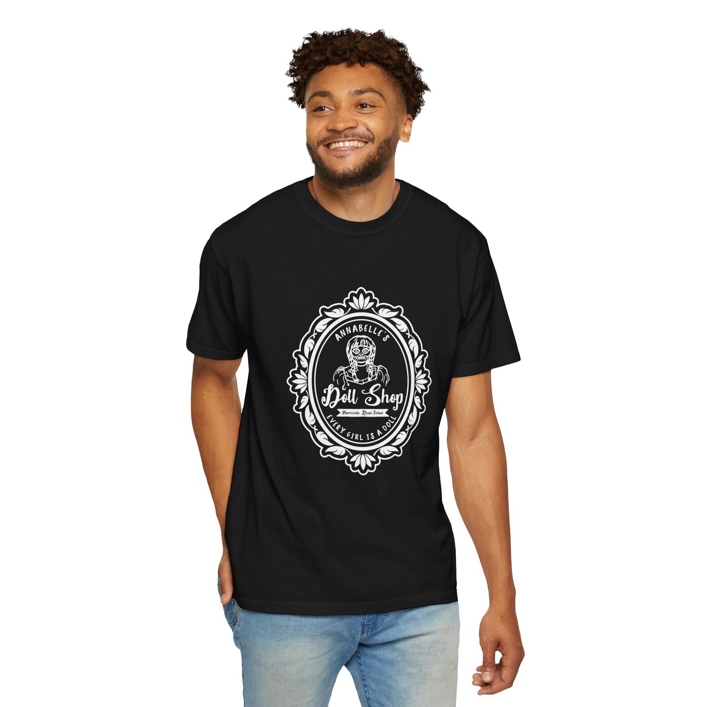 Vintage Doll Shop T-Shirt — Antique Curio Logo Tee