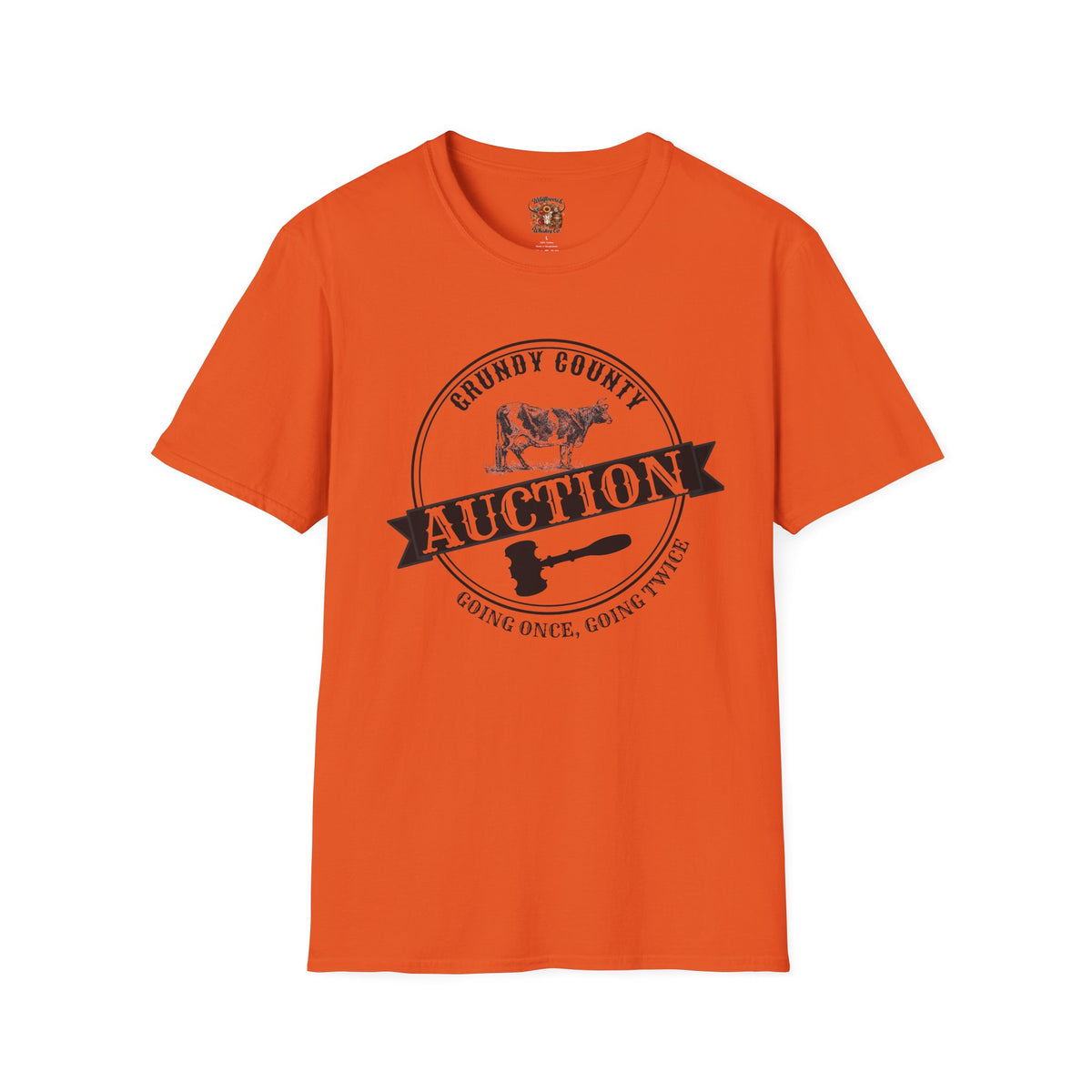Grundy County Auction T-Shirt — Vintage Farm Livestock Sale Tee