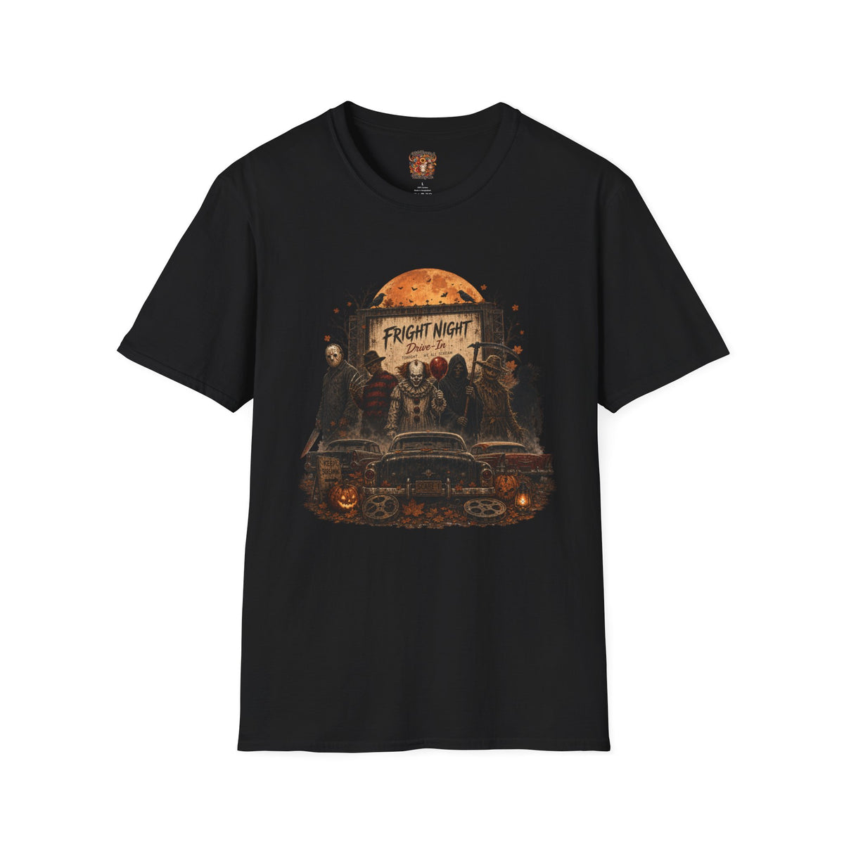 Horror Movie Characters 'Fright Night' T-Shirt — Retro Halloween Graphic Tee