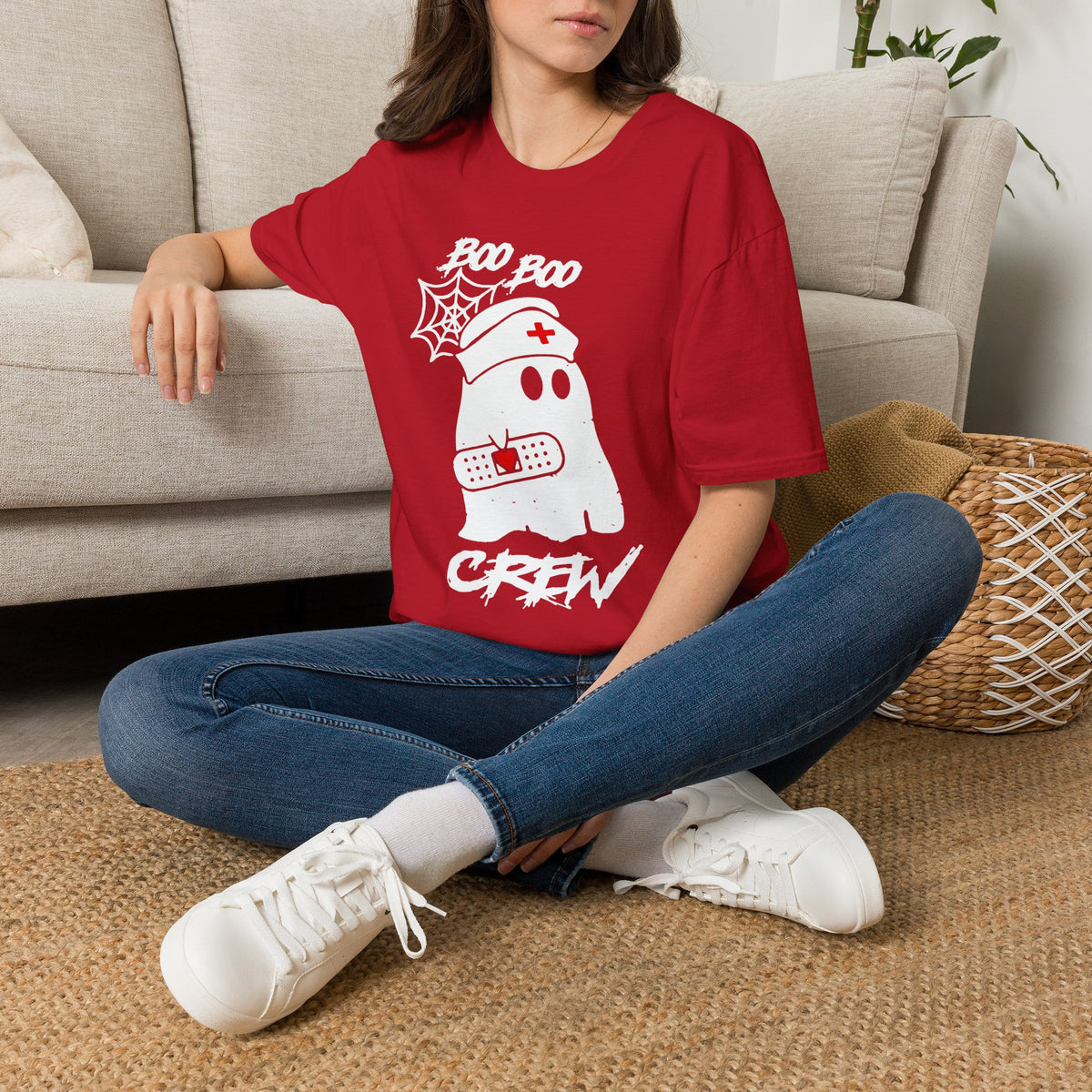 Boo Boo Crew T‑Shirt — Cute Tiny Chest Icons, Casual Everyday Tee