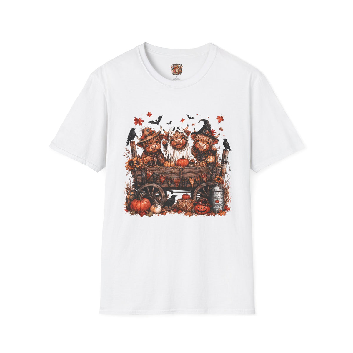 Halloween Pig Trio T-Shirt — Cute Spooky Farm Pumpkin Tee