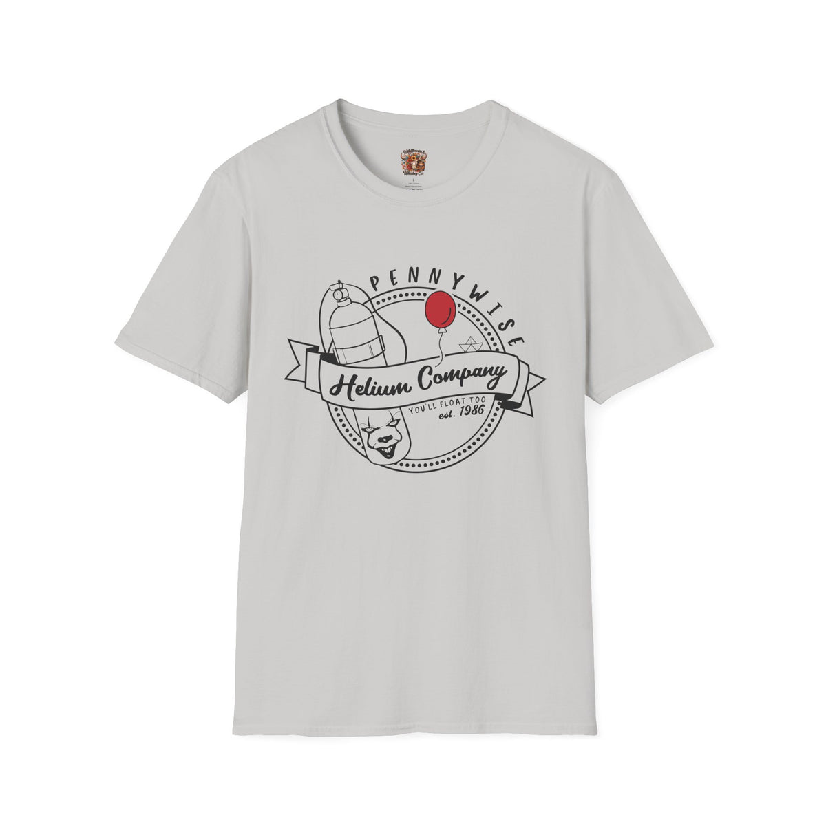 Pennywise Helium Company T-Shirt – Red Balloon Horror Graphic Tee