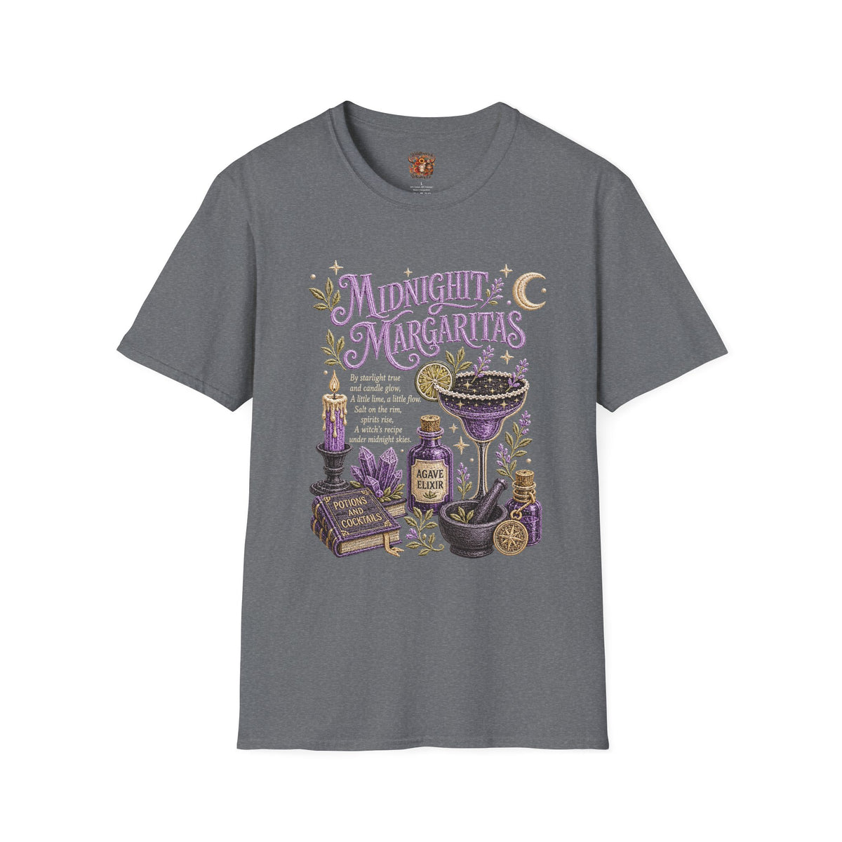 Midnight Margaritas T-Shirt — Mystic Botanical Cocktail Tee