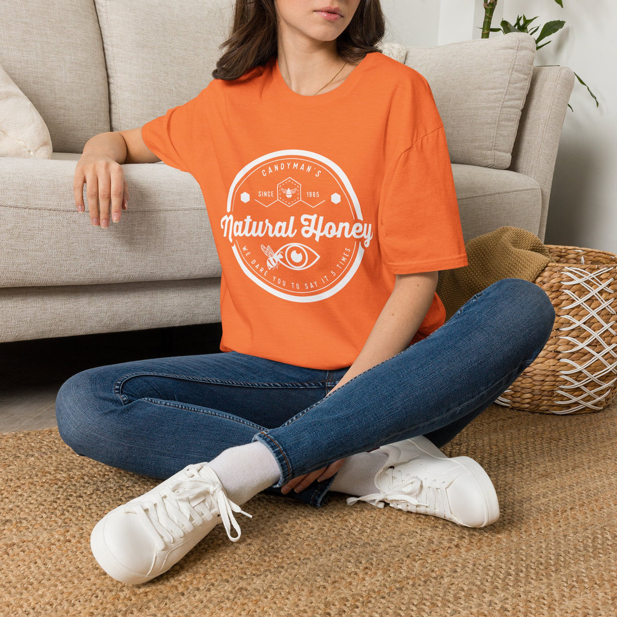 Candyman Honey T-Shirt — Retro Beekeeper Badge Tee