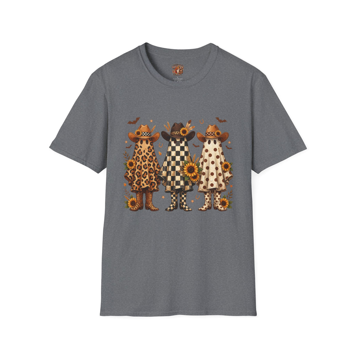 Cowgirl Ghosts T-Shirt — Fall Sunflower Western Graphic Tee