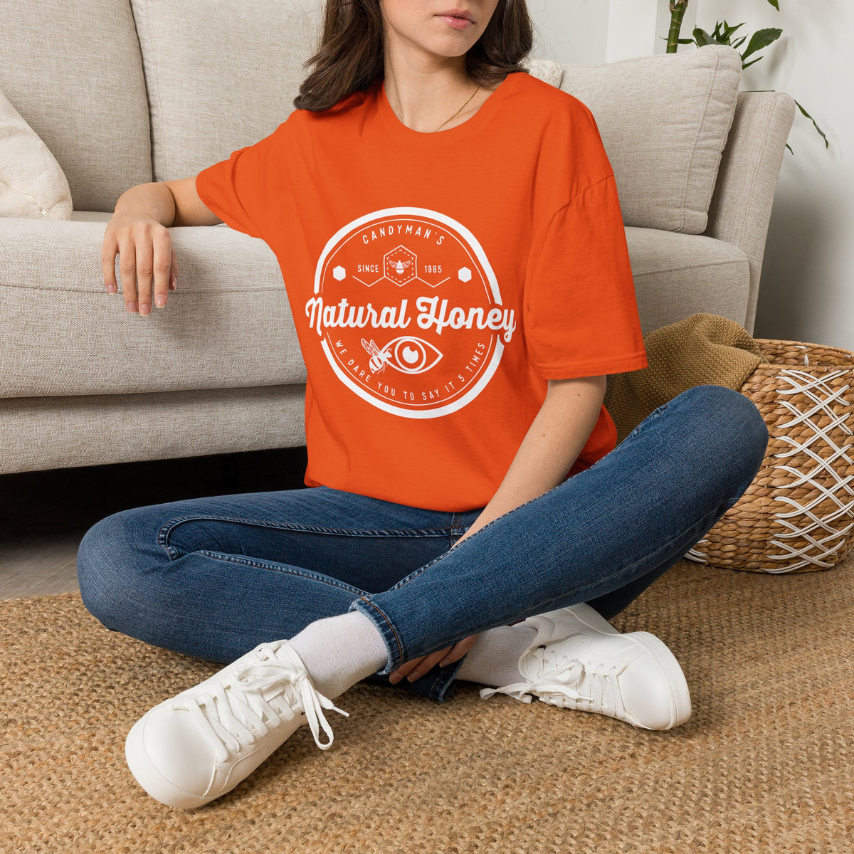 Candyman Honey T-Shirt — Retro Beekeeper Badge Tee