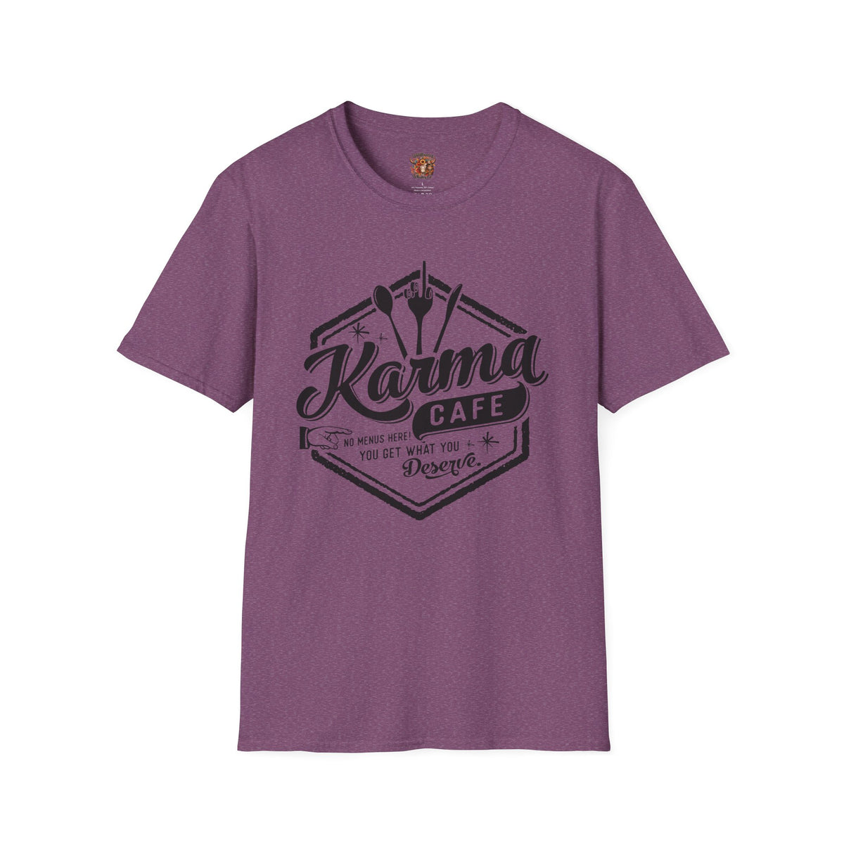 Karma Cafe T-Shirt — Vintage Coffee & Eatery Logo Tee