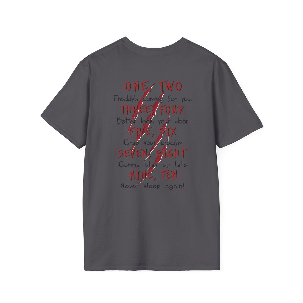 Horror Freddy Krueger-Inspired Tee — Vintage Nightmare Slasher Graphic T-Shirt