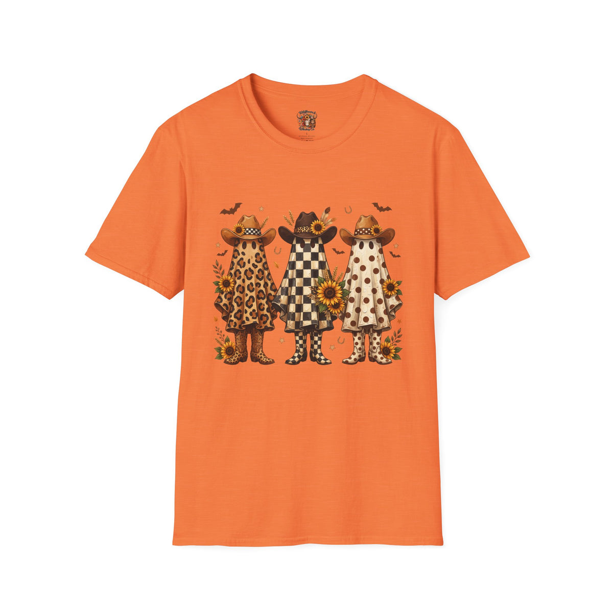 Cowgirl Ghosts T-Shirt — Fall Sunflower Western Graphic Tee