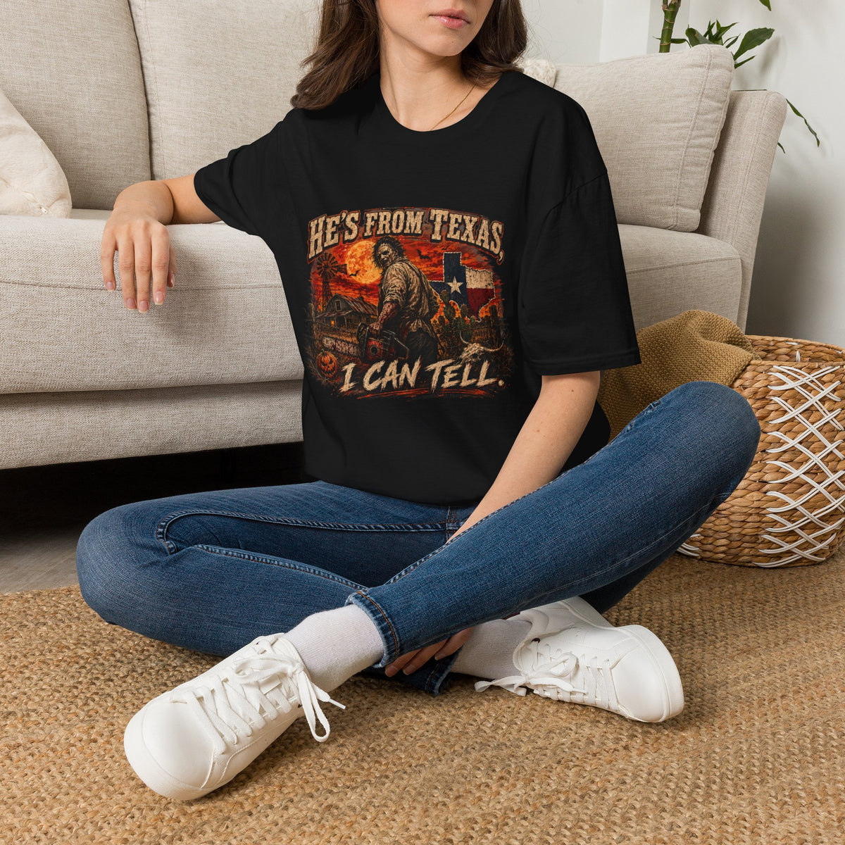 He's From Texas T-Shirt — Vintage Lone Star Graphic Tee
