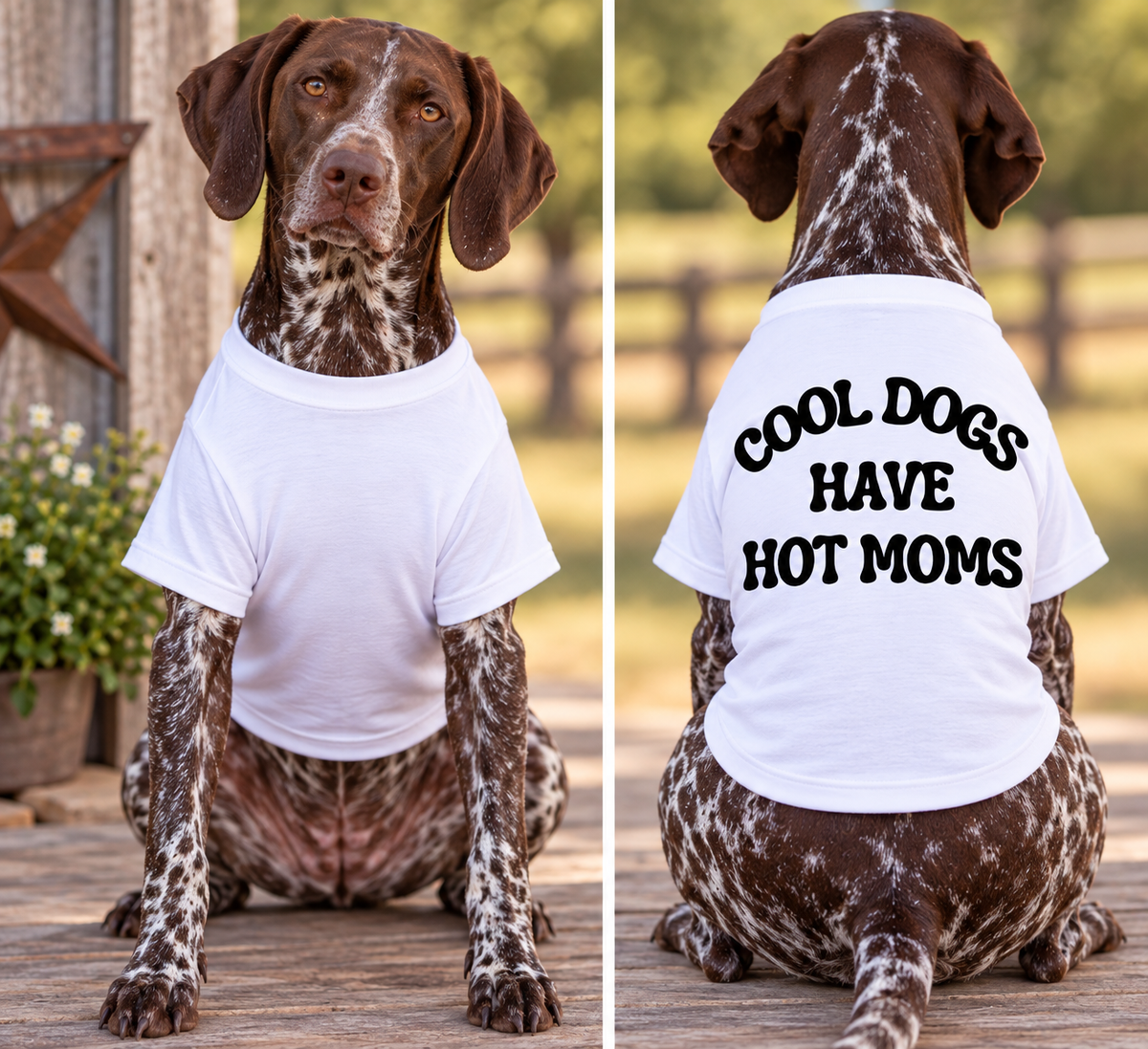 Cool Dogs Have Hot Moms Pet Tank Top — Funny Dog Shirt for Dog Moms