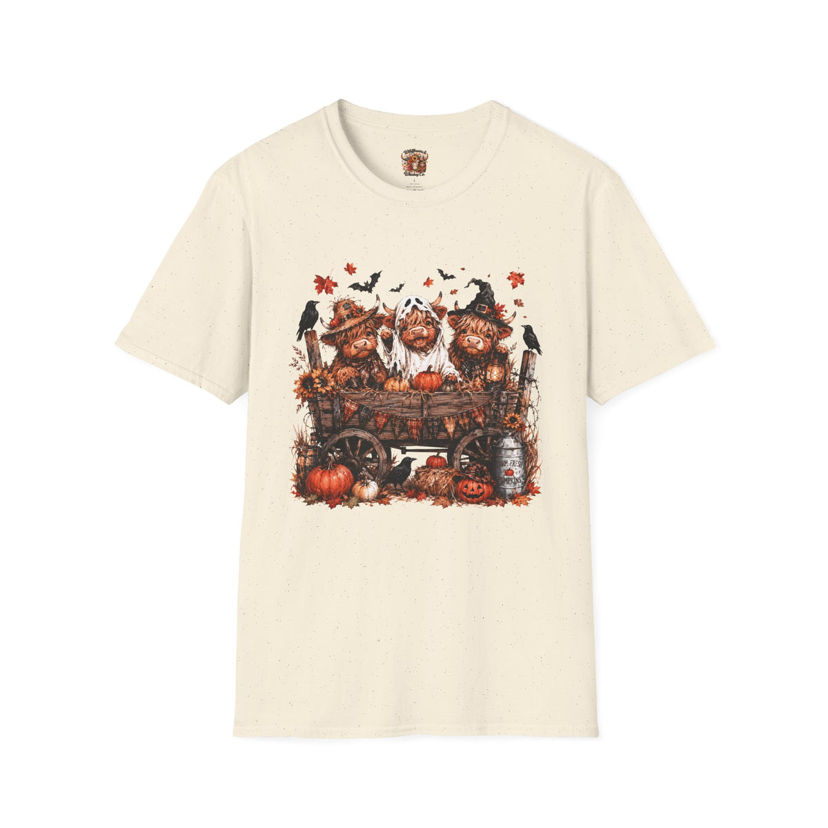 Halloween Pig Trio T-Shirt — Cute Spooky Farm Pumpkin Tee