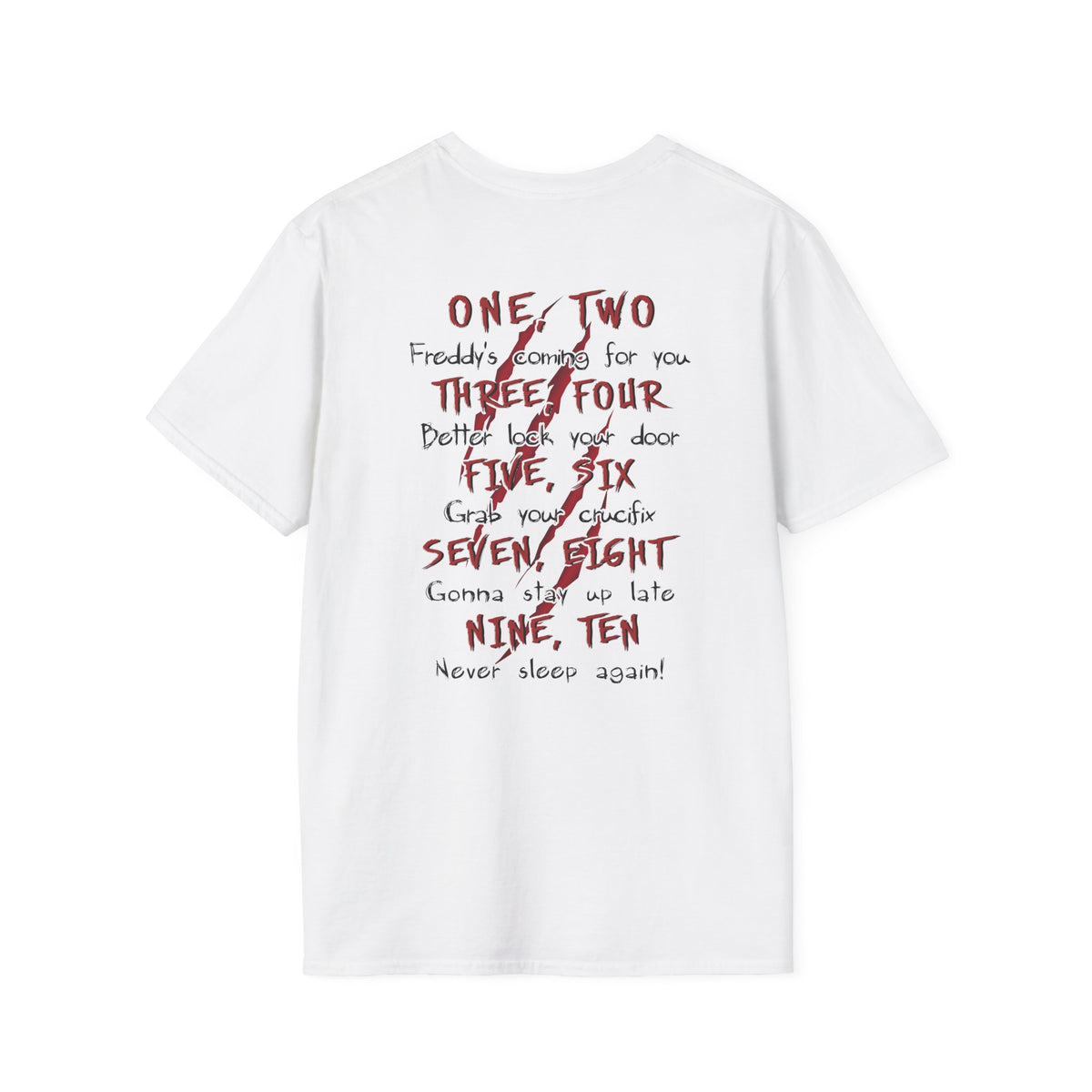 Horror Freddy Krueger-Inspired Tee — Vintage Nightmare Slasher Graphic T-Shirt