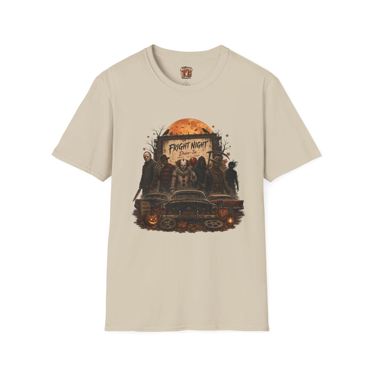 Horror Movie Characters 'Fright Night' T-Shirt — Retro Halloween Graphic Tee