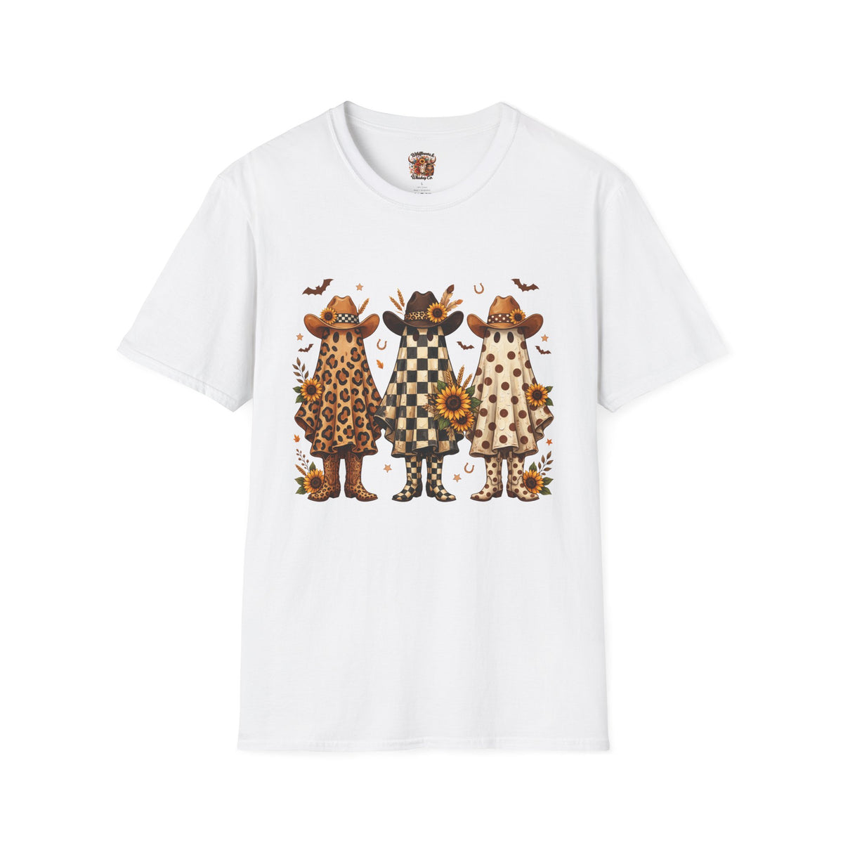 Cowgirl Ghosts T-Shirt — Fall Sunflower Western Graphic Tee