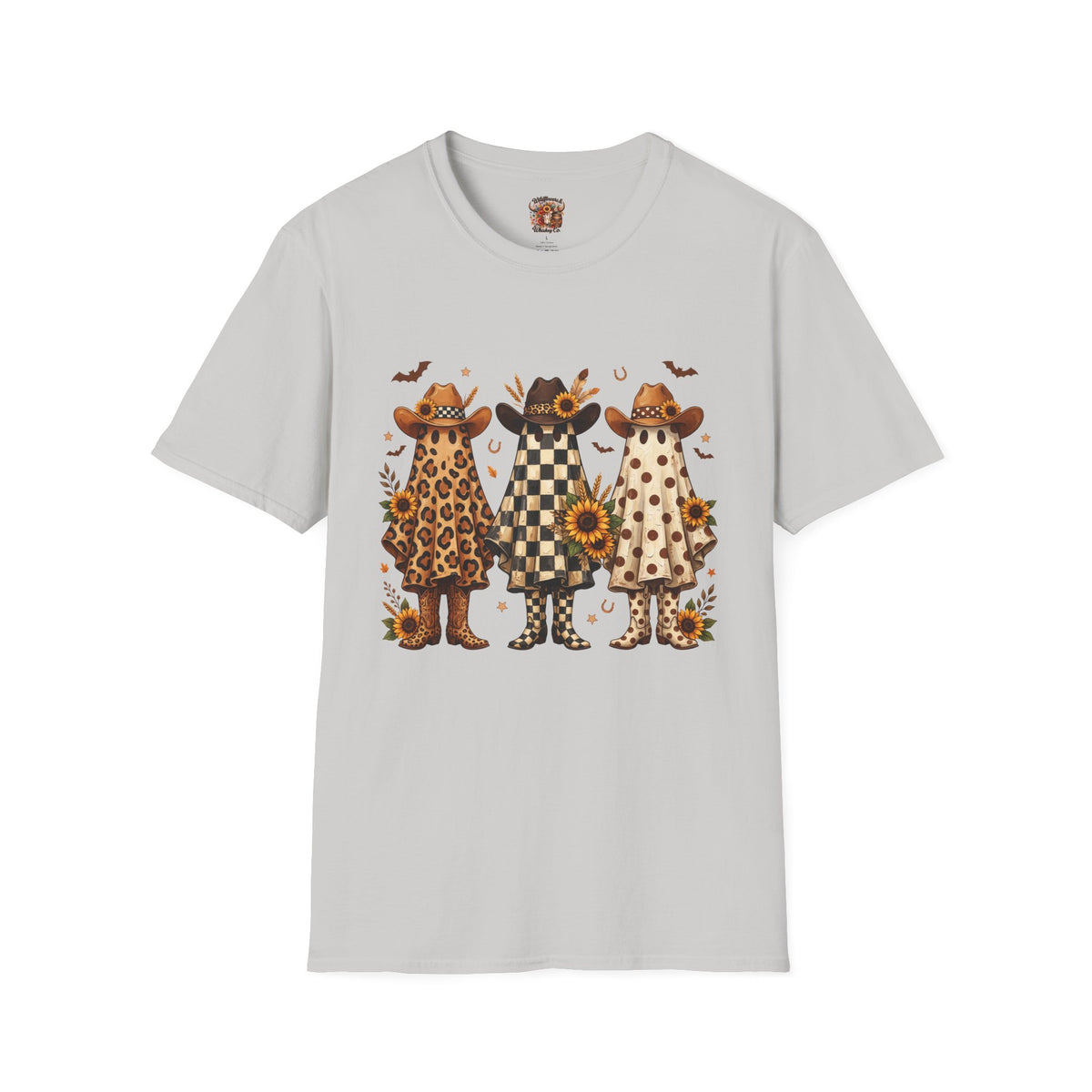 Cowgirl Ghosts T-Shirt — Fall Sunflower Western Graphic Tee