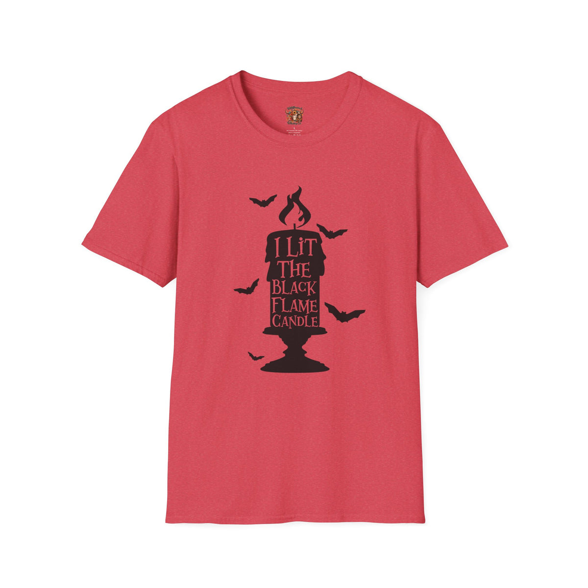 Candle Graphic T-Shirt — “I Lit The Black Flame Candle” Halloween Tee