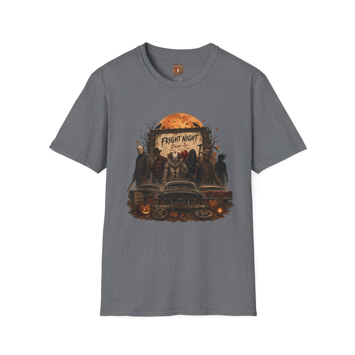 Horror Movie Characters 'Fright Night' T-Shirt — Retro Halloween Graphic Tee