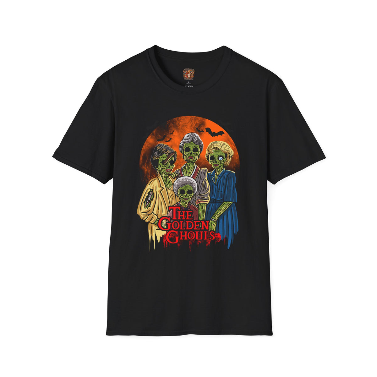 Golden Ghouls T-Shirt — Retro Zombie Sisters Halloween Tee