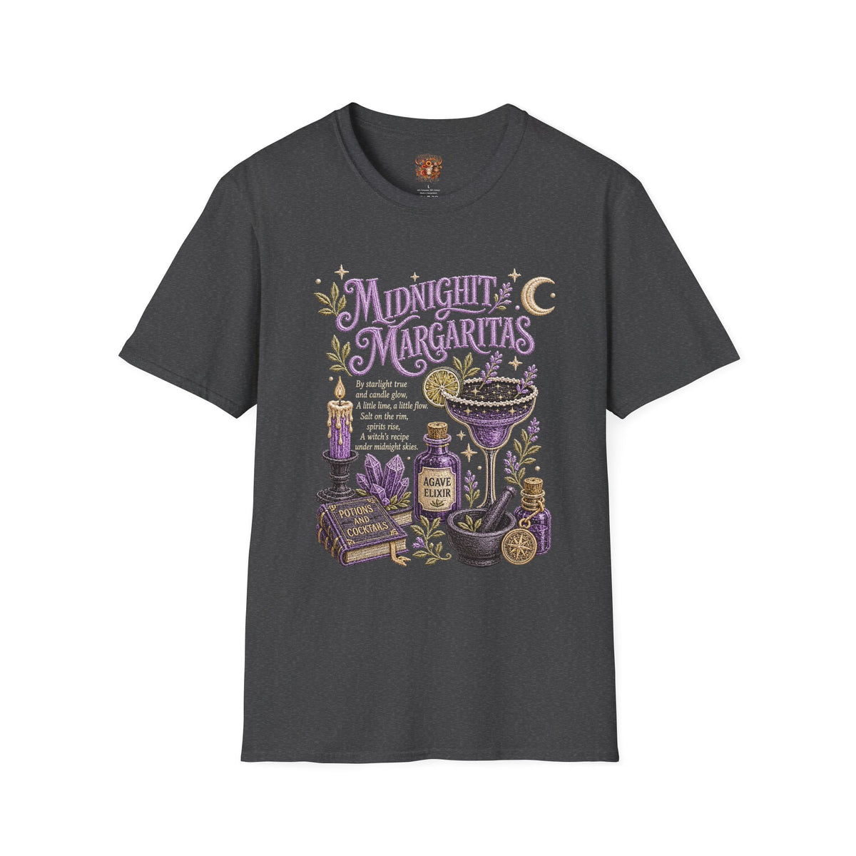 Midnight Margaritas T-Shirt — Mystic Botanical Cocktail Tee