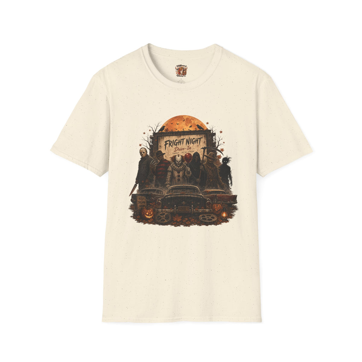 Horror Movie Characters 'Fright Night' T-Shirt — Retro Halloween Graphic Tee