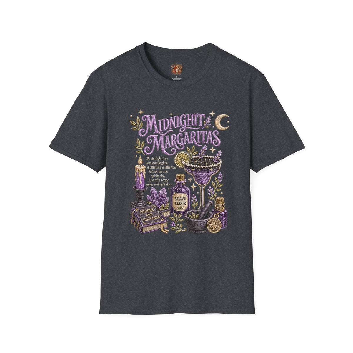 Midnight Margaritas T-Shirt — Mystic Botanical Cocktail Tee
