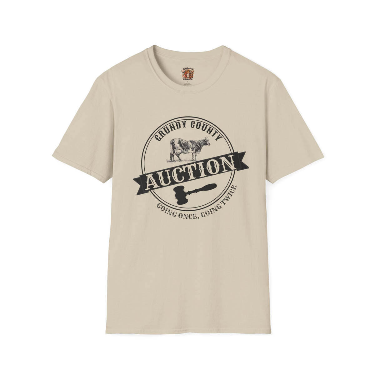 Grundy County Auction T-Shirt — Vintage Farm Livestock Sale Tee
