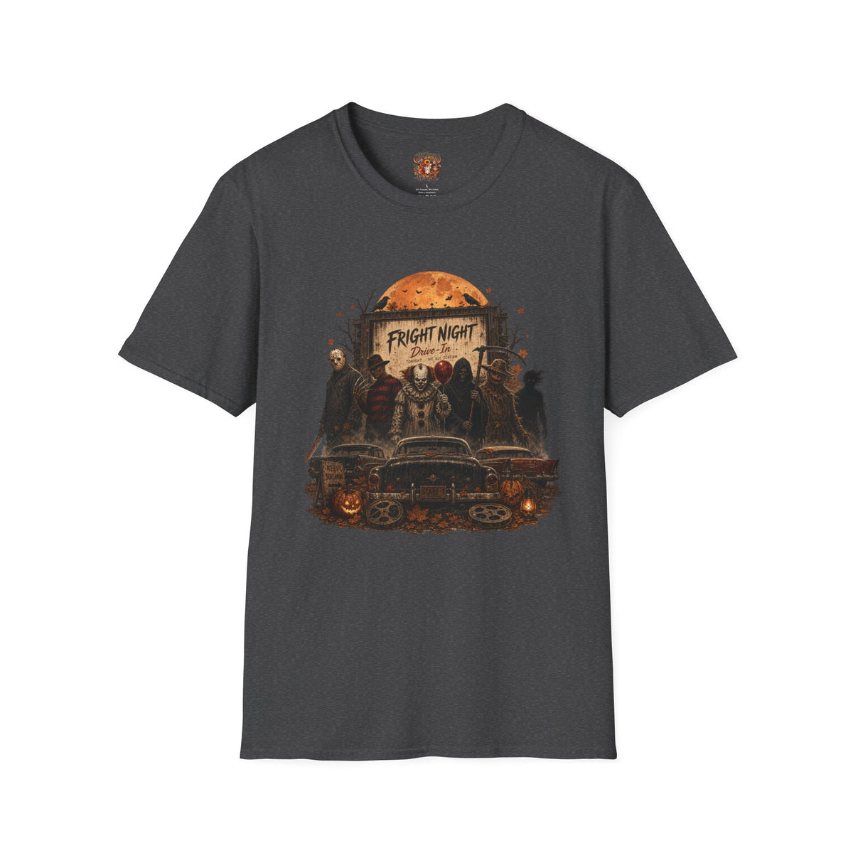 Horror Movie Characters 'Fright Night' T-Shirt — Retro Halloween Graphic Tee