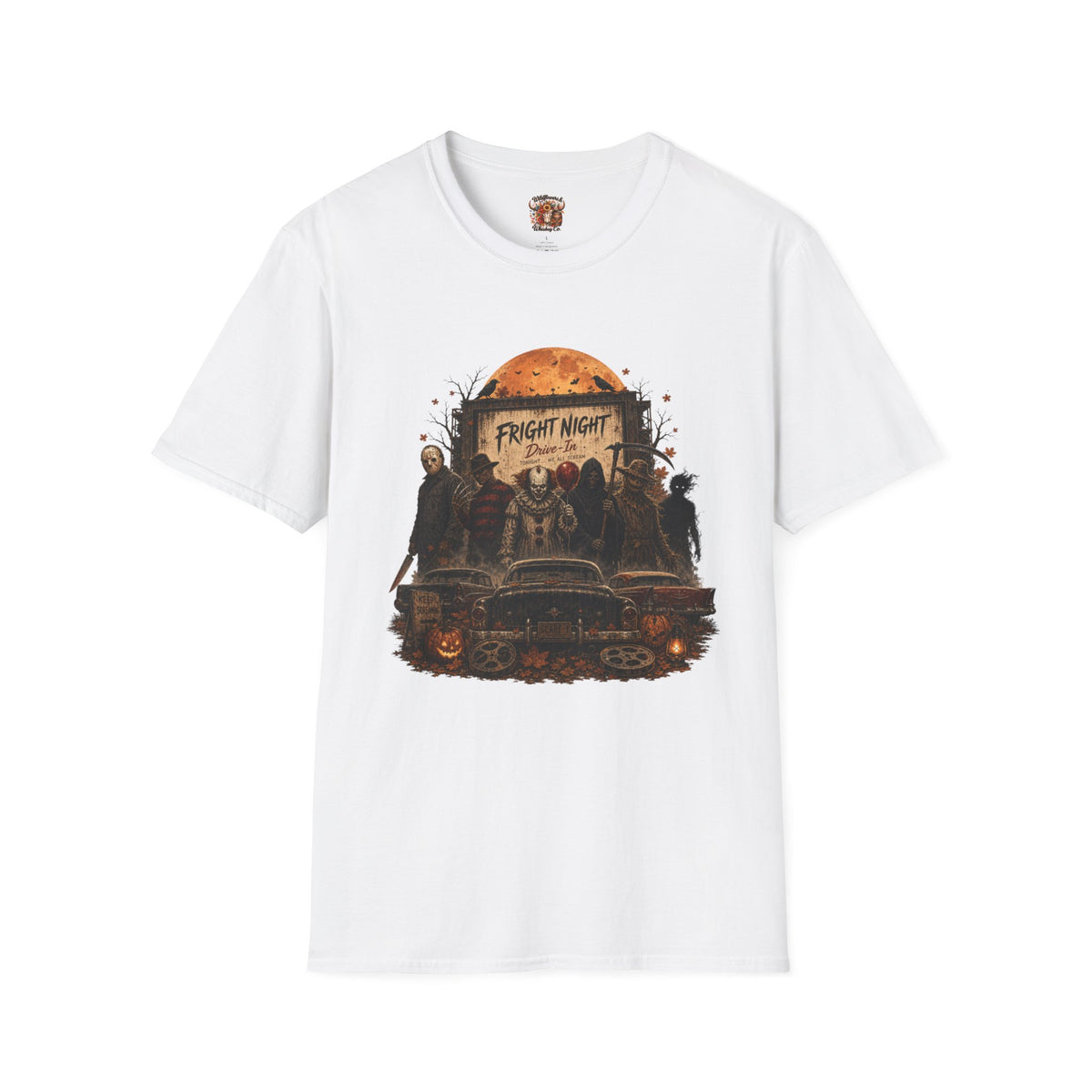Horror Movie Characters 'Fright Night' T-Shirt — Retro Halloween Graphic Tee