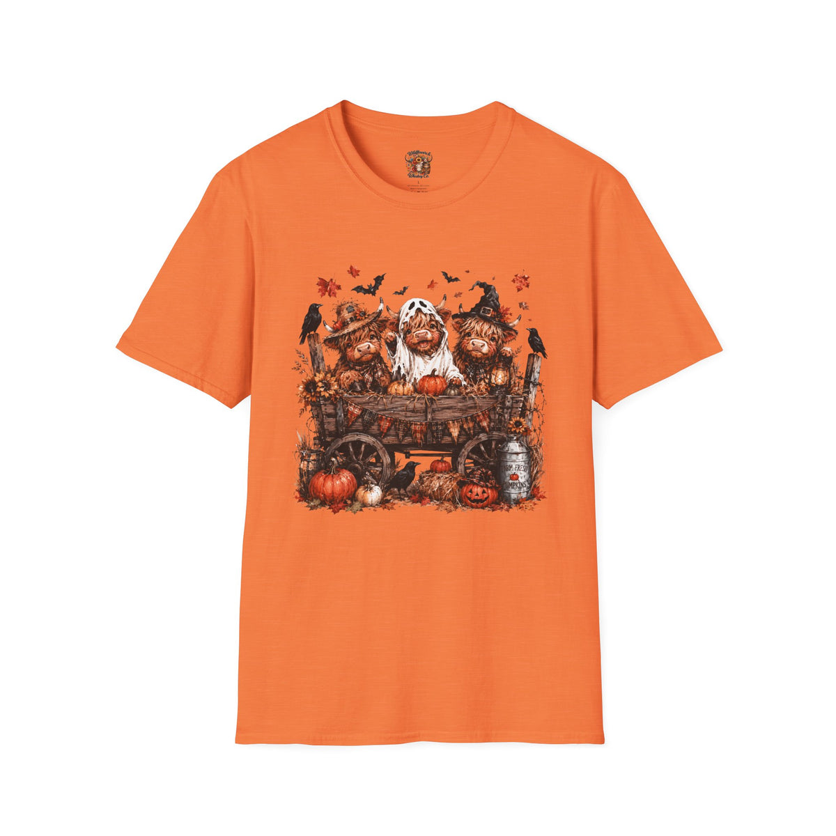Halloween Pig Trio T-Shirt — Cute Spooky Farm Pumpkin Tee