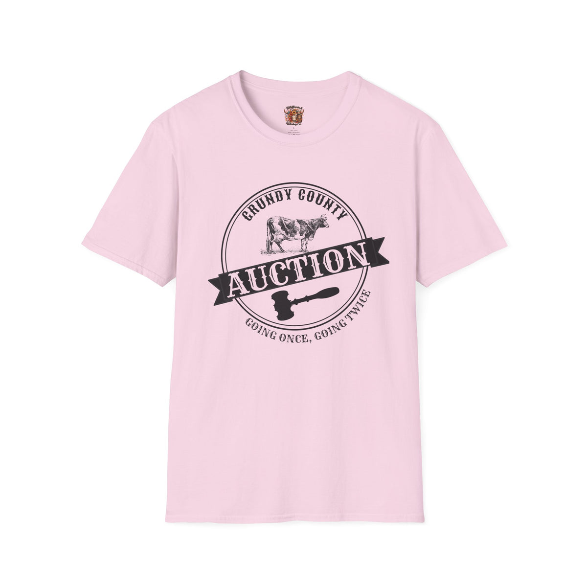Grundy County Auction T-Shirt — Vintage Farm Livestock Sale Tee