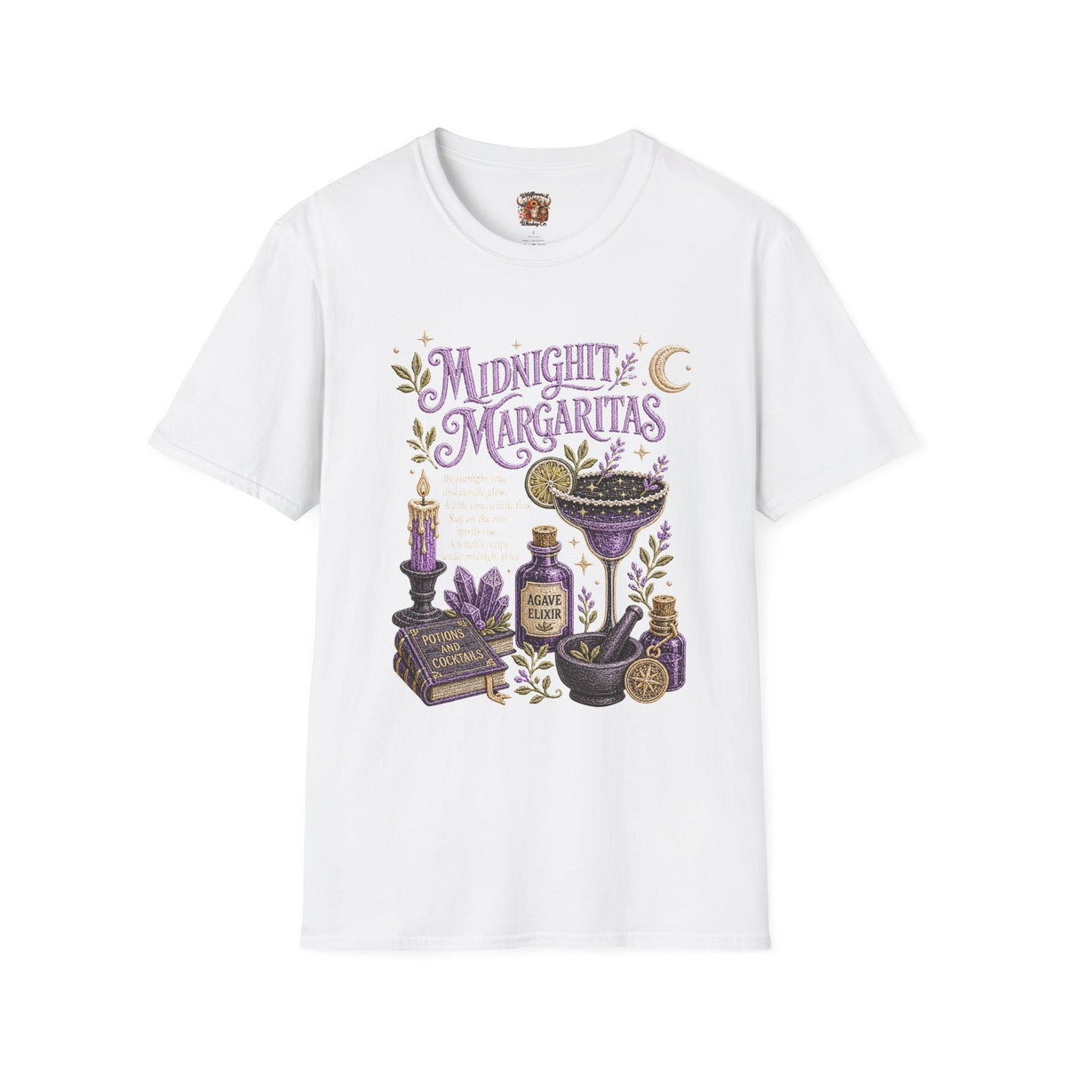 Midnight Margaritas T-Shirt — Mystic Botanical Cocktail Tee