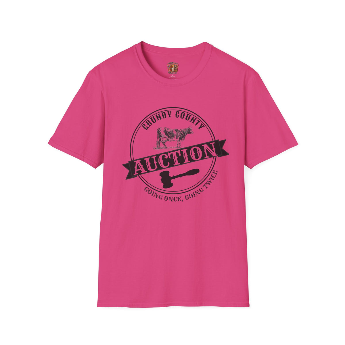 Grundy County Auction T-Shirt — Vintage Farm Livestock Sale Tee