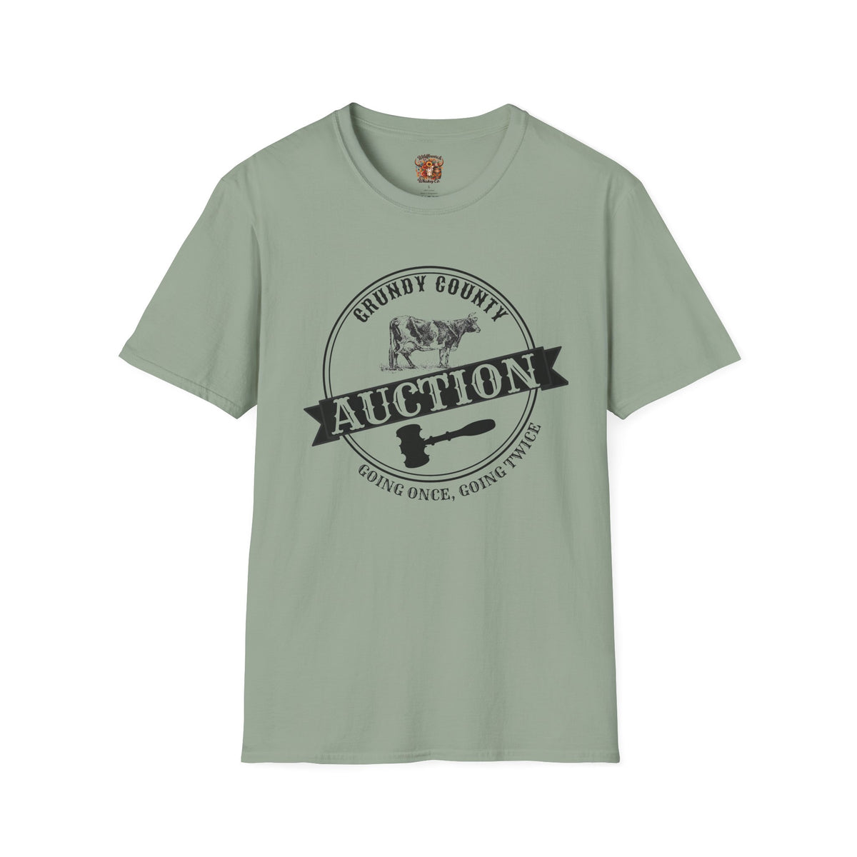 Grundy County Auction T-Shirt — Vintage Farm Livestock Sale Tee